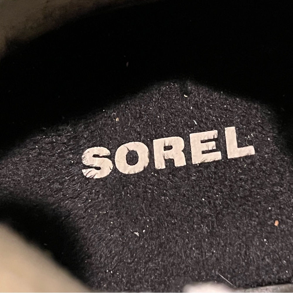Sorel Womens Black Suede Leather Phoenix Boots Moto Waterproof Buckle Size 10 - Picture 13 of 13